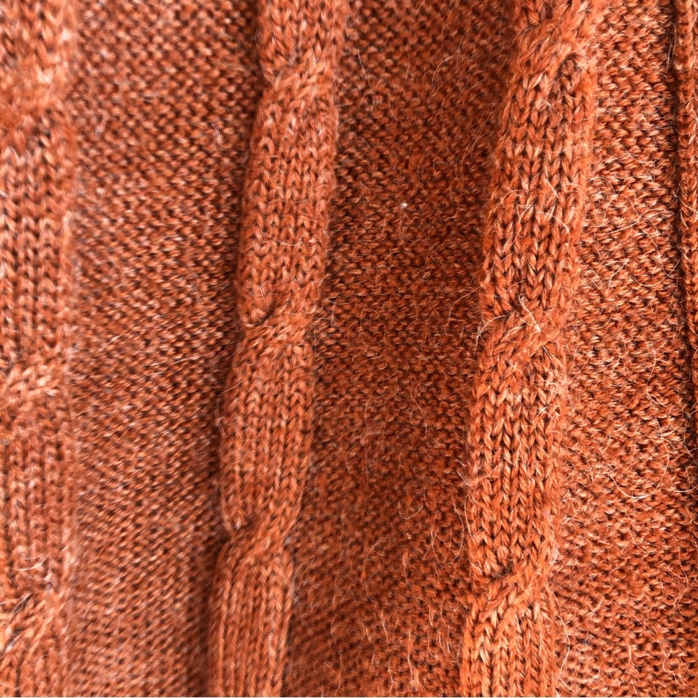 Women’s Vest 100% Wool Orange color Size Small - Picture 4 of 6